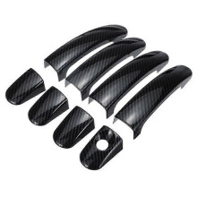 8pcs Car Carbon Fiber Door Handle Covers Exterior Doors Handle Cover f54