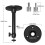 Foldable 360 Rotating Projector Wall/Ceiling Mount Metal Bracket with Screws 5