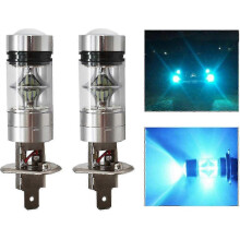 2x H1 100W Samsung LED DRL hmlové svetlá 8000K ľadovo modrá, príslušenstvo do osvetlenia automobilov