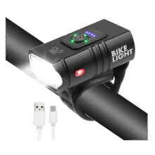 2000 lumenin erittäin kirkas USB-ladattava pyörän ajovalo Euroopan markkinoille
