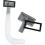 2-Piece Extendable Sink Overflow Pipe with Square Connection 1