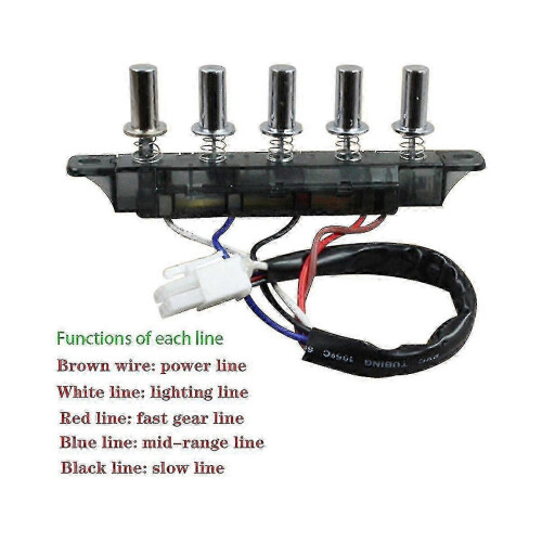 Universal Range Hood 5 Button Switch Control Board PanelReplacement 2
