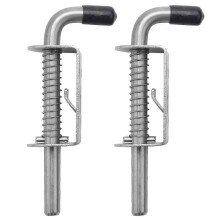 2 stuks 5 inch (12,7 cm) verdikte 2 mm roestvrijstalen veerbelaste deurgrendel met geborstelde afwerking.