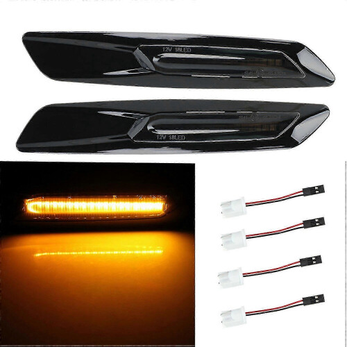 2 luces LED intermitentes laterales dinámicas para coche, compatibles con E60, E61, E81 y E82. 1