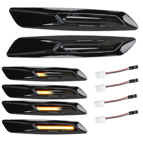2 luces LED intermitentes laterales dinámicas para coche, compatibles con E60, E61, E81 y E82. 2