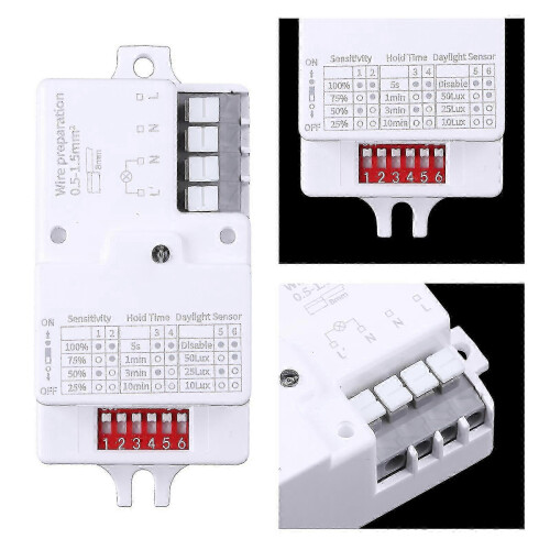 Microwave Radar Motion Sensor for AC 220v-240v/50hz LED Lights 1