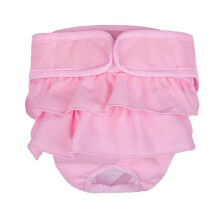(Pink, L) Puppy Diaper Breathable Health Care Menstruation Pants Dog Briefs Pet Physiological Pants For Female Dogs