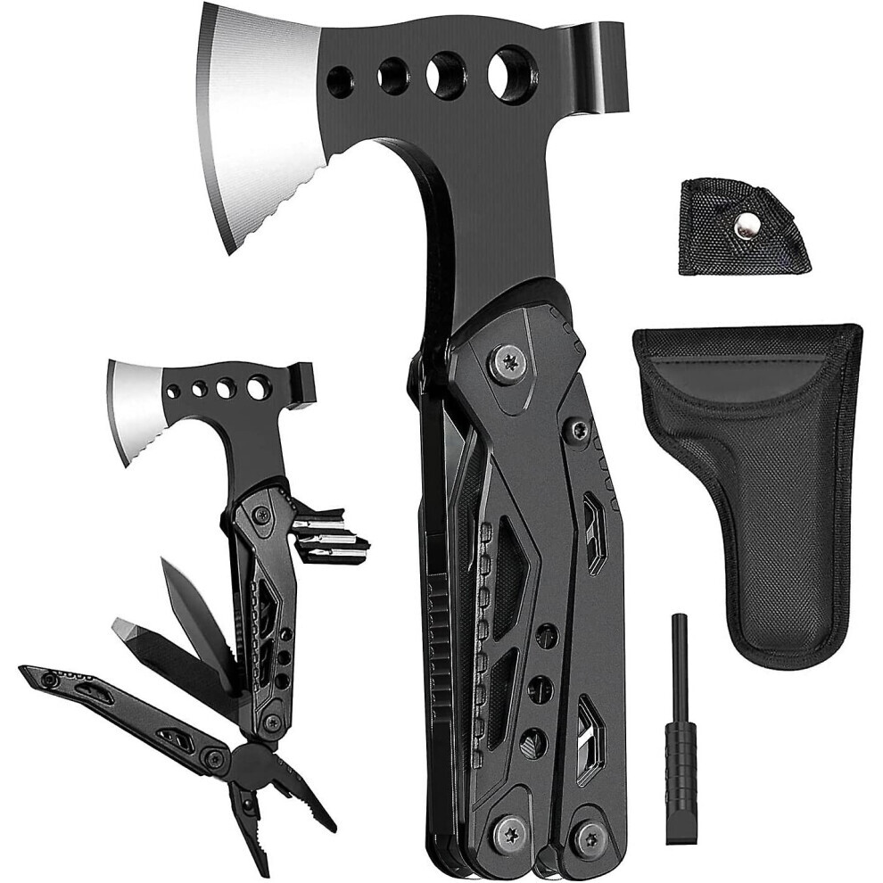 Camping Accessories Gifts W/Ax Hammer Pliers Saw Screwdriver 8720389190087