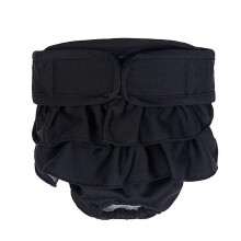 (Black, XL) Puppy Diaper Breathable Health Care Menstruation Pants Dog Briefs Pet Physiological Pants For Female Dogs