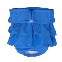 (Blue, L) Puppy Diaper Breathable Health Care Menstruation Pants Dog Briefs Pet Physiological Pants For Female Dogs