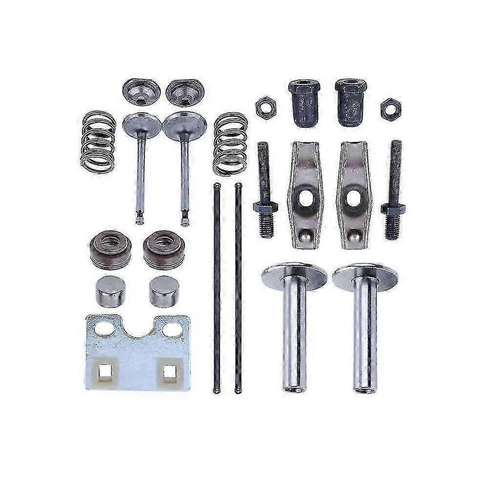 Generator Engine Valve Push Rod With Guide Plate, Rocker Arm Pivot & Nuts For Honda Gx340 Gx390 188F 7624176682186