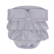 (Grey, S) Puppy Diaper Breathable Health Care Menstruation Pants Dog Briefs Pet Physiological Pants For Female Dogs