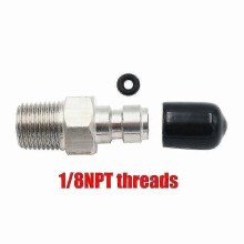 Schnellkupplung f¹r 8-mm-PCP-Luftgewehre mit 1/8-BSPP-Gewinde und Dichtung