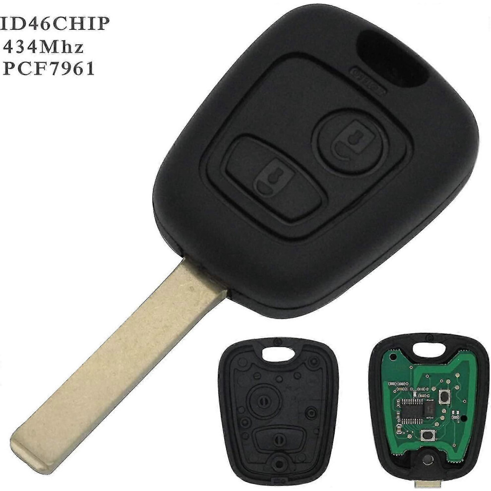 Complete Programmable Key Electronics For Peugeot 107 207 307 407 And Citroen C1 C2 C3 7624176612169