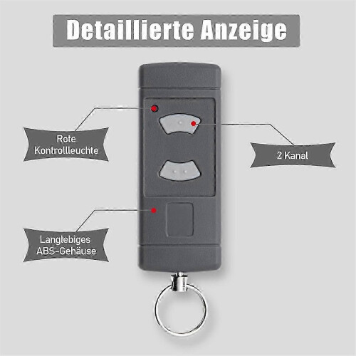 Garage door remote for Hormann HSE2-40, 2-pack manual mitter 2