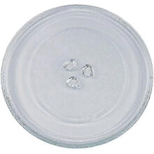 Microwave turntable glass plate for universal models, 245mm with 3 fixtures