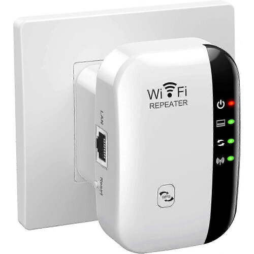 Long-range WiFi repeater for uninterrupted browsing, easy to install