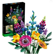 10313 Icons Toy Wildflower Bouquet Set Hot Wildflower Bouquet(NO BOX)