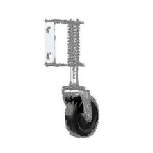 4 Inch Heavy Duty Rubber Mute Caster Wheel for Gate & Door (1 Black)