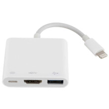 Lightning To Otg Digital Av Adapter, Lightning To Hdmi+usb Converter