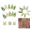 24Pcs Cat-Eye Press On Nails Green Grape Design 2