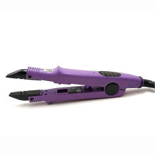 (Tip B, Purple Uk Plug) Keratin bonding tools for salon hair extension iron machine
