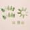 24Pcs Cat-Eye Press On Nails Green Grape Design 9