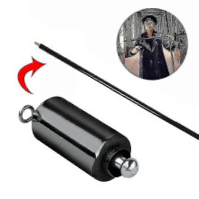 (1,1 m, Noir) Accessoires de baguette magique tlescopiques lastiques professionnels en mtal de 110/150 cm