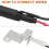 Weber Q3000 Q300 grill igniter - push button replacement part compatible with 424001 4260 4
