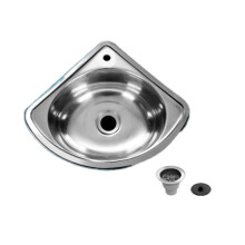 Heavy-duty kitchen sink for RV made of premium stainless steel