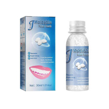 30ml Moldable False Teeth White Particles Reusable Non-toxic Temporarily Fill Regain Smile