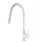 White kitchen faucet for vegetarian sink, pull out swivel design 3