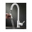 White kitchen faucet for vegetarian sink, pull out swivel design 2