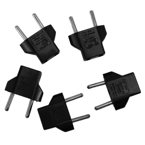5x USA auf EU Euro Stecker Konverter Reiseladeger?t Adapter Netzsteckeradapter 1