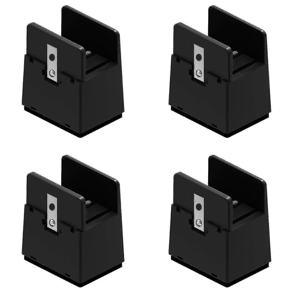 (Black, 5Cm) 4X Bed Furniture Risers 5/10Cm Heavy Duty Adjustable Desk Lifts Leg Extend S202412245853 7624176588686