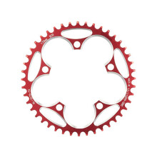 (130BCD Red, 44T) Mountain bike chainring for Bikes 5 screws 110BCD/130BCD direct mount