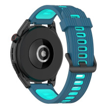 Pre Huawei Watch GT 3 SE/Samsung Galaxy Watch 3 45mm hodinkový remienok 22mm dvojfarebný pruhovaný remienok na zápästie/T