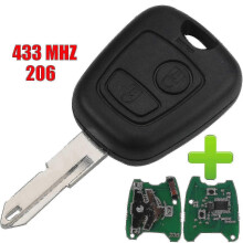 433MHz ID46 afstandsbediening voor autosleutels voor Peugeot 107, Citroën C1, Toyota Aygo 2005-2014