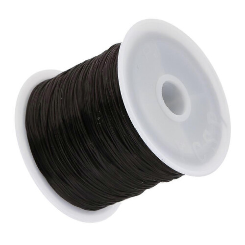 4x60M Salon Crystal Elastic String for Hair Thread Making Wig Black