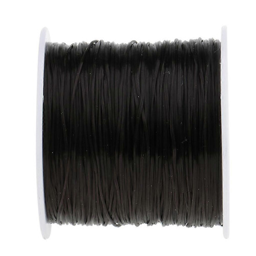 4x60M Salon Crystal Elastic String for Hair Thread Making Wig Black 1