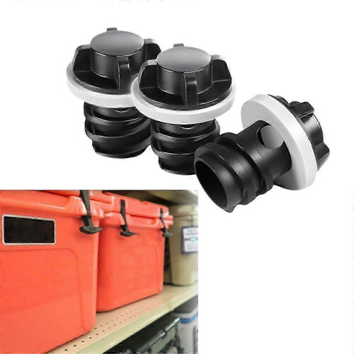 Drain plug set for YETI coolers, 3 pack replacement plugs 1