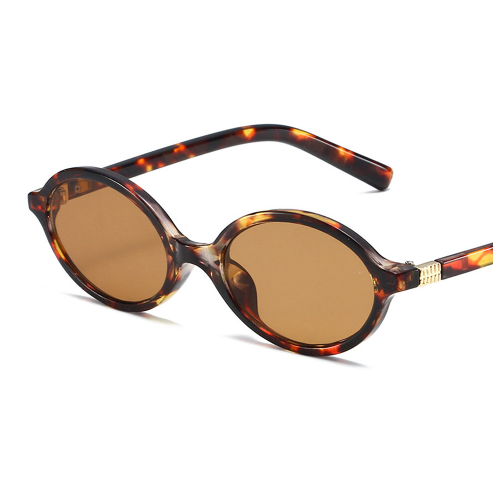 Dachuang Beauty (Leopard) Trendy Oval Sunglasses For Women & Men