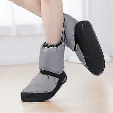 (34, Gray) Professional Ballet Warm Up Booties National Dancing Shoes Winter Dance Shoes Ballet Pointe Shoes Antiskid Ballerina Boots High Quality