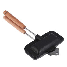 Sandwich Toaster für Hotdogs, doppelseitige Camping Bratpfanne