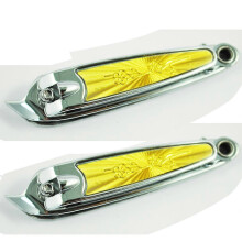 Oblique Mouth Design Finger Nail Clippers Cutter 2 Pcs