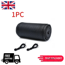 Leather Steering Wheel Cover Braided Anti Slip Pro