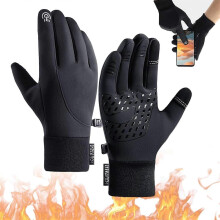 Gemütliche Winterhandschuhe, beheizbare Thermohandschuhe für Herren, extrem kalte Winterhandschuhe mit Touchscreen