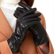 Luxuriöse italienische Damen Lederhandschuhe – Echtes Lammfell, Kaschmirfutter, für kaltes Wetter, Größen M–XL