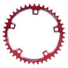 (130BCD Red, 42T) Mountain bike chainring for Bikes 5 screws 110BCD/130BCD direct mount