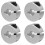 4 pcs 1/4inch Single Split Clamp-On Shaft Collars 1